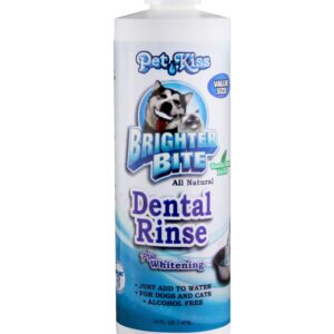 Pet Kiss Brighter Bite Dental Rinse for Pets, 16-Ounce