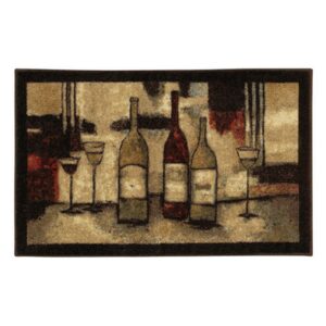 Mohawk Home Machine Washable Mat ,Wine and Glasses (1'8" x 3'9")