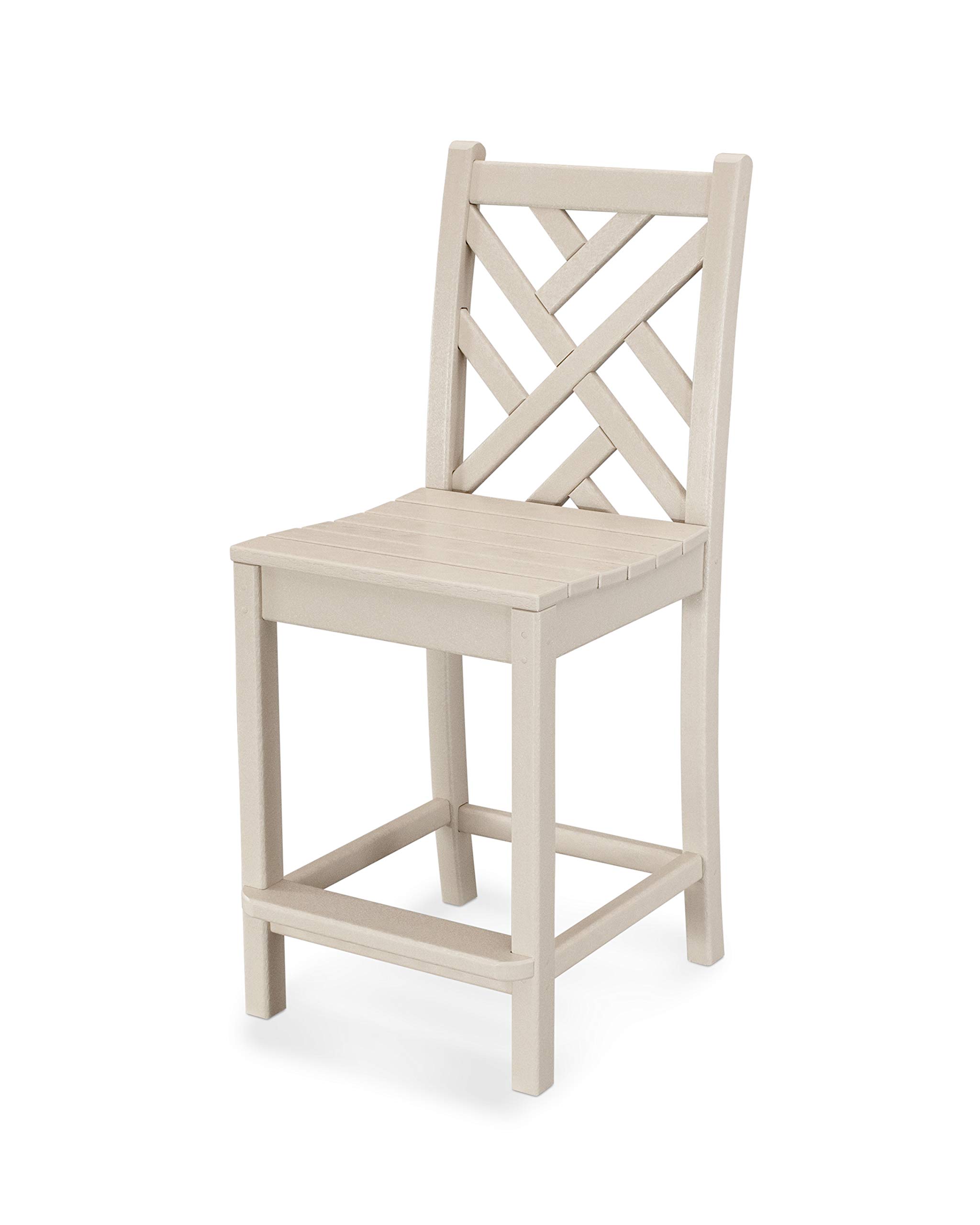 POLYWOOD® Chippendale Counter Chair, Sand