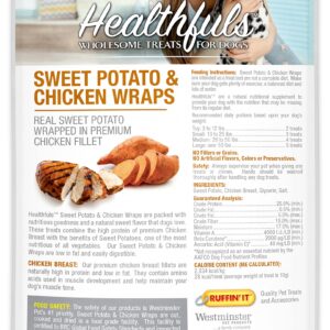 Healthfuls Chicken Wrapped Sweet Potato Dog Treats, 3.5oz