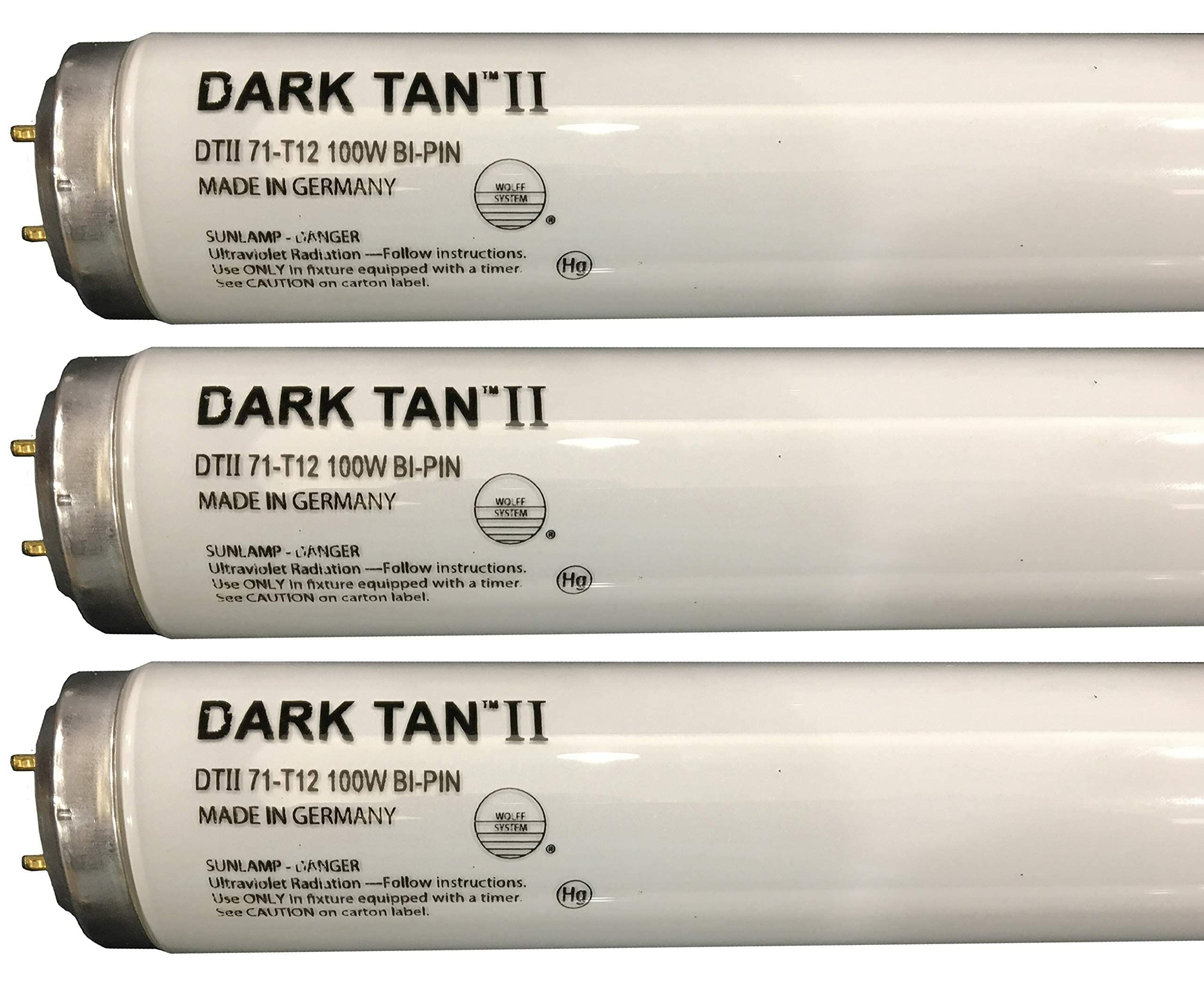 Wolff System Wolff Dark Tan II F71 T12 100W Tanning Bed Bulbs, Box of 16 Lamps