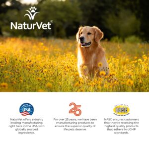 NaturVet Aller-911 Calming Aid & Allergy Aid Dog Supplement – Helps Reduce Stress, Minimize Seasonal Allergy Symptoms, Tension, Excessive Scratching - Includes Melatonin – 30 Ct.