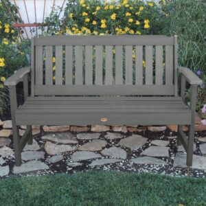 Highwood AD-BENW1-CGE Lehigh Garden Bench, 5 Feet, Coastal Teak