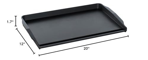 Nordic Ware 2 Burner Backsplash Griddle, Nonstick