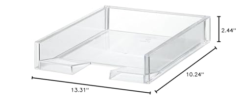 Like-It │MX-18 │Portrait File Tray │Stackable File Tray │10.24" × 13.31" × 2.44" | Clear │