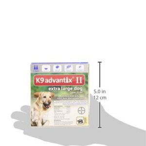 Bayer K9 Advantix II, Flea and Tick Control Treatment for Dogs, Over 55 Pound, 2-Month Supply