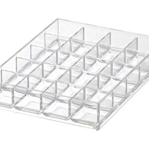 Like-It | MX-T10 | System Tray | Stackable Organizer | Drawer Organizer | A6 | 20 Divide |4.53" × 6.06" × 1.18" | Clear |