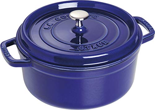 Staub Cocotte with Steamer Round 26cm Dark Blue