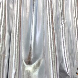 1 X Spandex Metallic Silver Fabric /60"/ Sold by The Yard