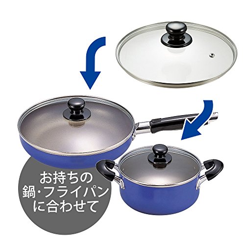 Wahei Freiz PR-8568 Glass Lid Frying Pan, Precious 5.5 inches (14 cm), Full Physical Strengthening, Steam Mouth Included