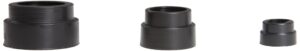 bergen industries t12-ec end cap for t12 tube guards, black, 25-pack