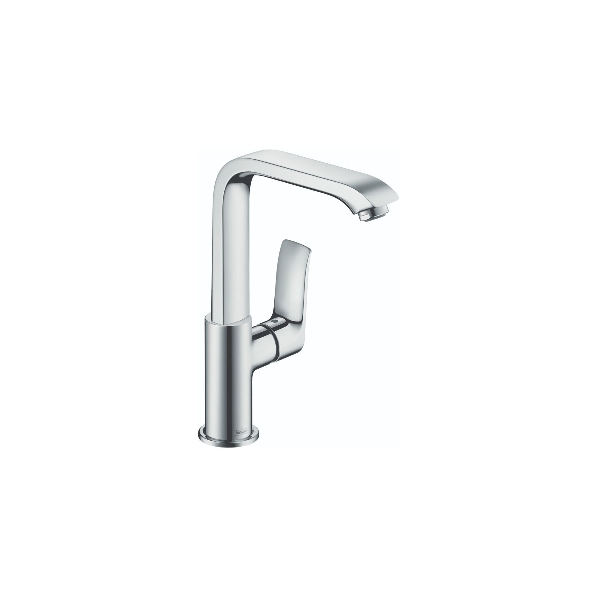 hansgrohe Metris Modern Upgrade Easy Install 1-Handle 1 10-inch Tall Bathroom Sink Faucet in Chrome, 31087001,Small