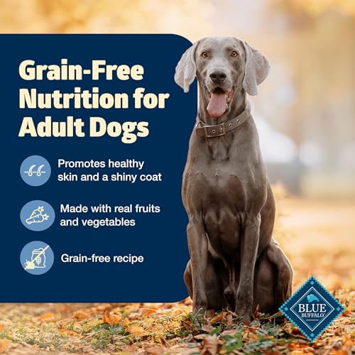 Blue Buffalo Freedom Grain-Free Dry Dog Food, Complete & Balanced Nutrition for Adult Dogs, Made in the USA With Natural Ingredients, Chicken & Potatoes, 11-lb Bag