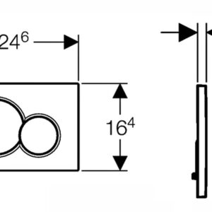 geberit-pulsante 115,770.DT.5 Sigma01, Plastic, Handle, Brass