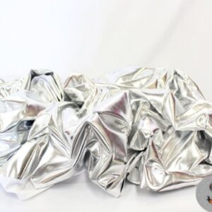 1 X Spandex Metallic Silver Fabric /60"/ Sold by The Yard