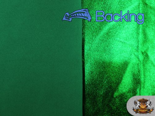 1 X Spandex Metallic Emerald Green Fabric /60"/ Sold by The Yard