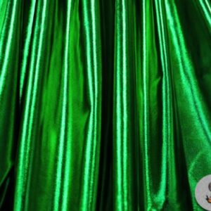 1 X Spandex Metallic Emerald Green Fabric /60"/ Sold by The Yard