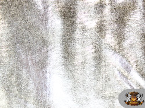 1 X Spandex Metallic Silver Fabric /60"/ Sold by The Yard