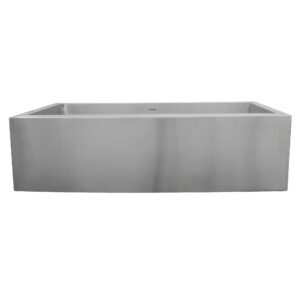 Nantucket Sinks APRON332110-16 33-Inch Pro Series Single Bowl Undermount Apron Kitchen Sink, Stainless Steel