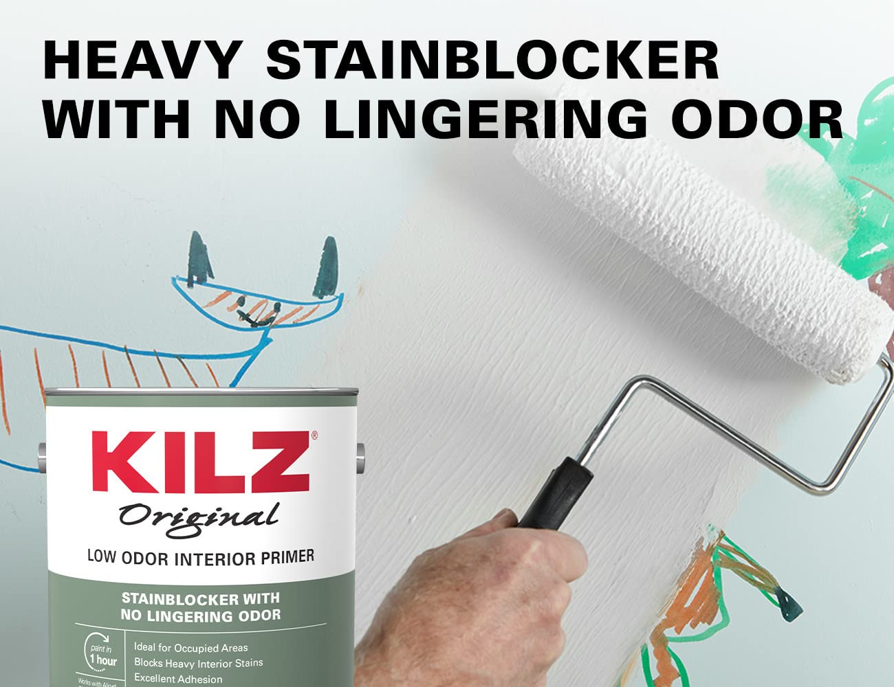 KILZ Original Low Odor Primer, Interior, 1 Quart