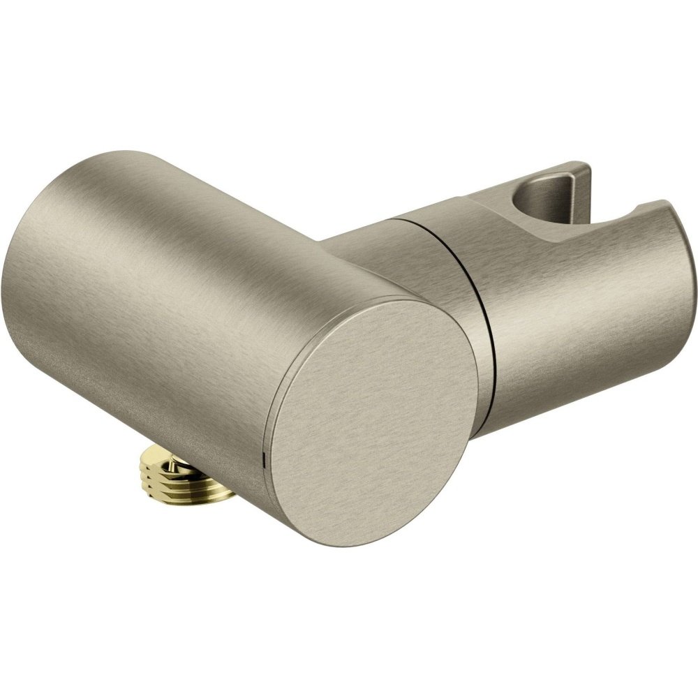 Moen A755BN Drop Ell with Integrated Holder For Handheld Shower, Brushed Nickel