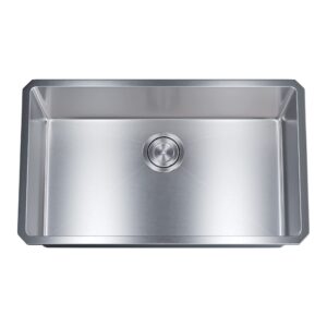 dowell 10" deep undermount single bowl 30x18 stainless steel kitchen sink (16 gauge, 6008 3018)