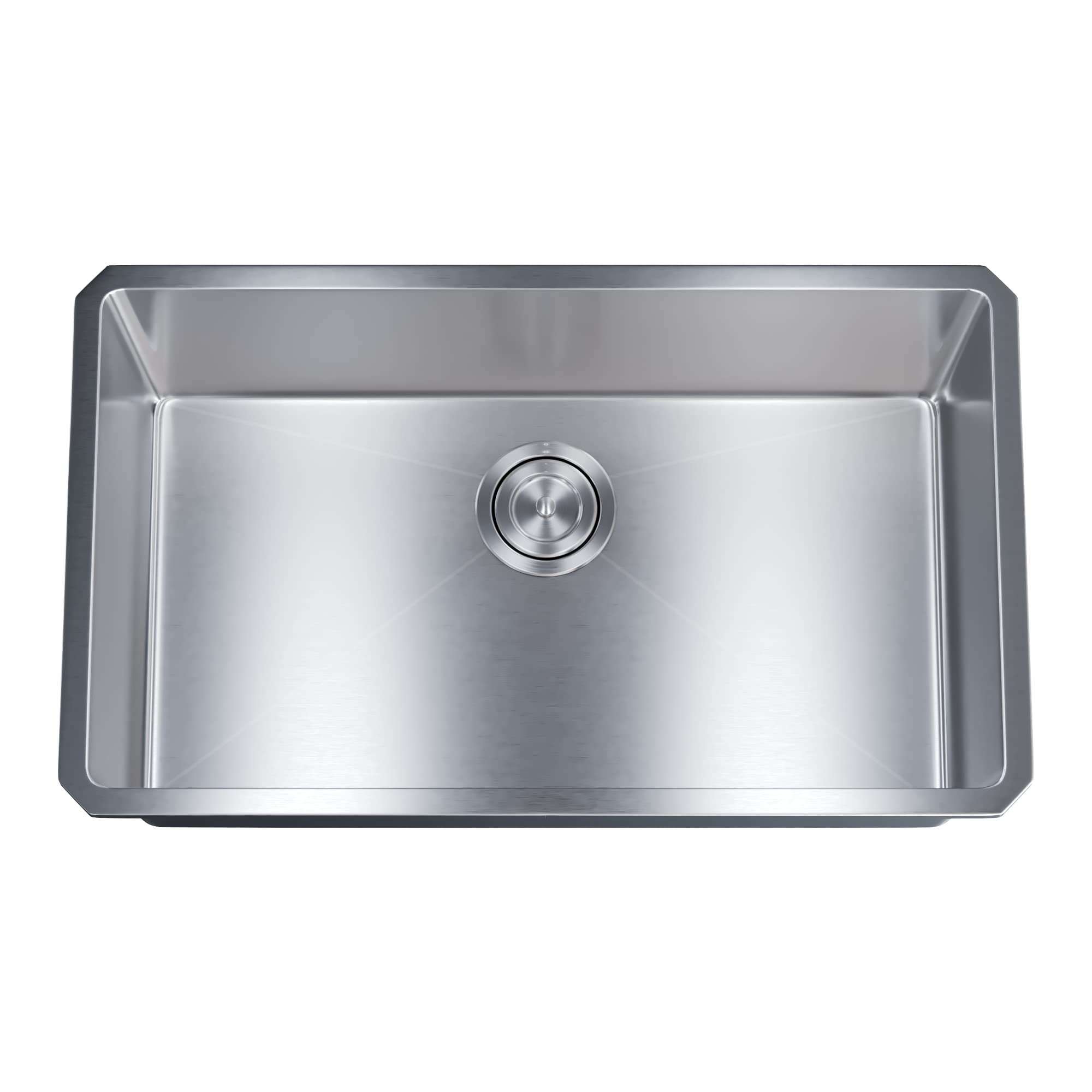 Dowell 10" Deep Undermount Single Bowl 30x18 Stainless Steel Kitchen Sink (16 Gauge, 6008 3018)