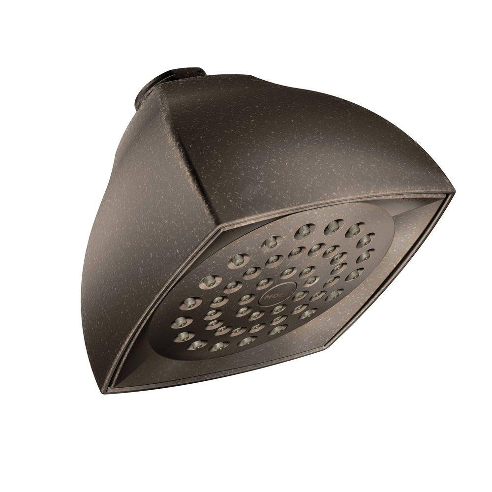 Moen Voss Oil Rubbed Bronze One-Function Moenflo Water Sense Showerhead, 1.75 GPM, 6325EPORB