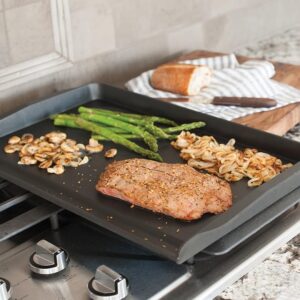 Nordic Ware 2 Burner Backsplash Griddle, Nonstick