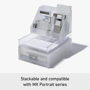 Like-It │MX-18 │Portrait File Tray │Stackable File Tray │10.24" × 13.31" × 2.44" | Clear │