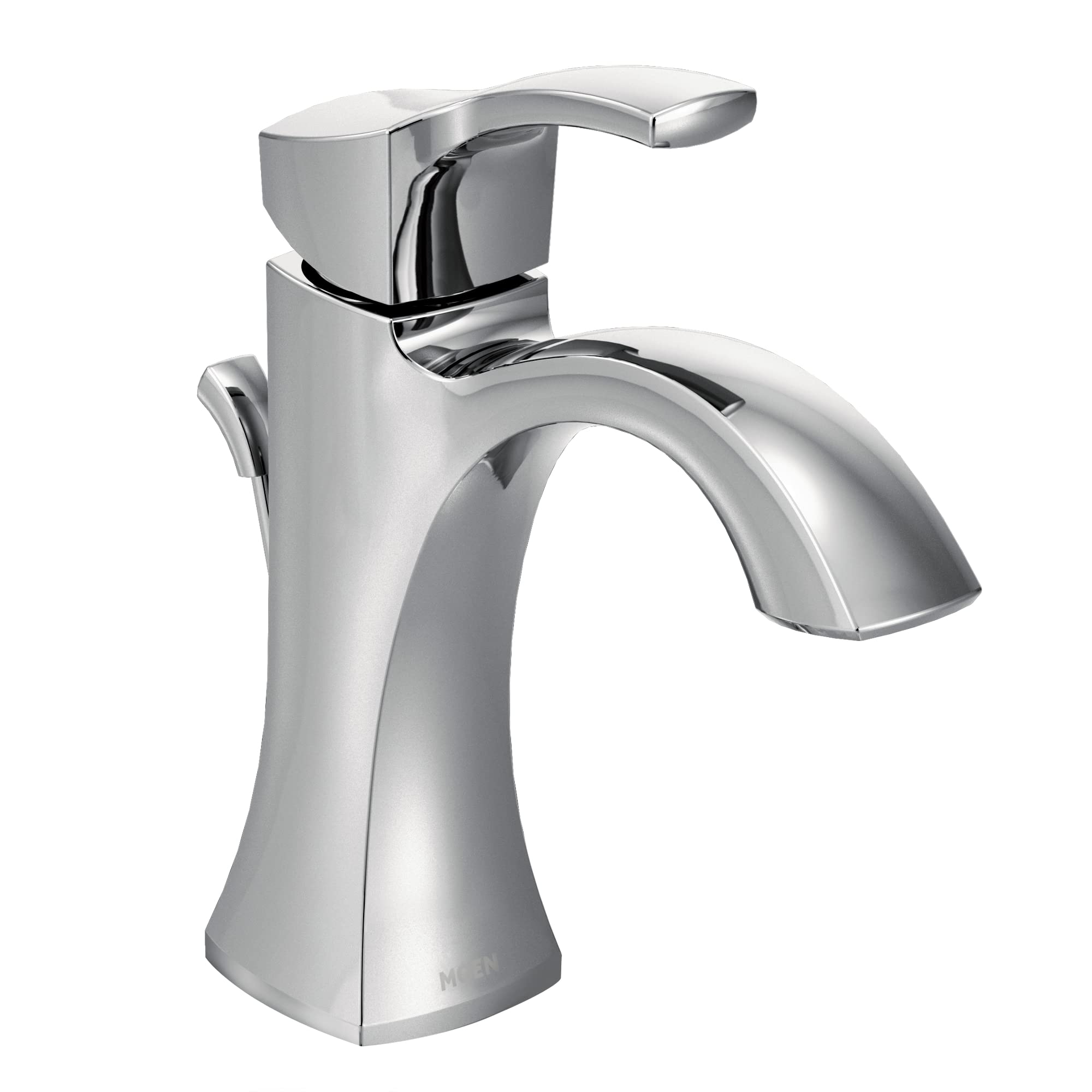 Moen Voss Chrome One-Handle Single Hole Bathroom Sink Faucet with Optional Deckplate, 6903