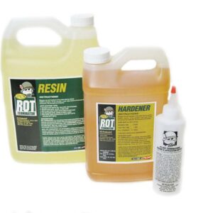 PC Products PC-Rot Terminator Epoxy Wood Hardener, Two-Part 1.5 gal in Two Bottles, Amber 192610