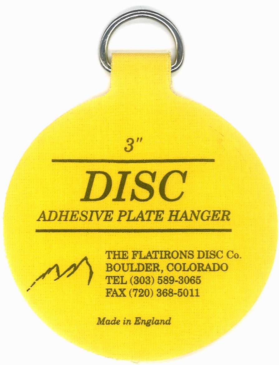 Invisible English Disc Adhesive Medium Plate Hanger Set (4-3 Inch Hangers)