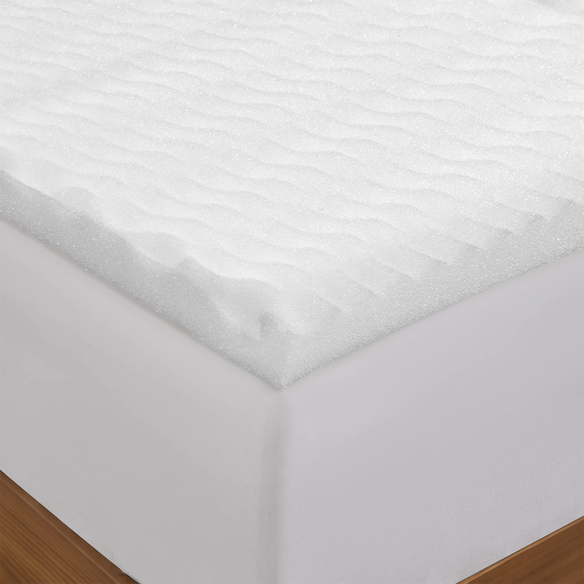 DormCo Basic 5 Zone Egg Crate Twin XL Mattress Topper