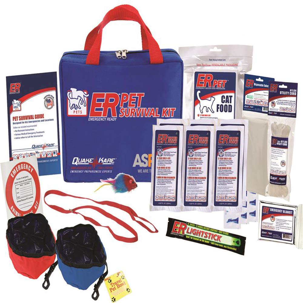 ER Emergency Ready Deluxe Pet Survival Kit for One Cat, PSKCK