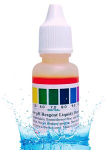 alkaline, tap, and drinking water ph level test kit (wht/100-125 tests) 0.50 fl oz, more accurate than test strips, made in usa, by a2o water