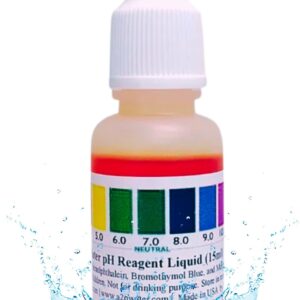 Alkaline, Tap, and Drinking Water pH Level Test kit (WHT/100-125 Tests) 0.50 Fl Oz, More Accurate Than Test Strips, Made in USA, by A2O Water