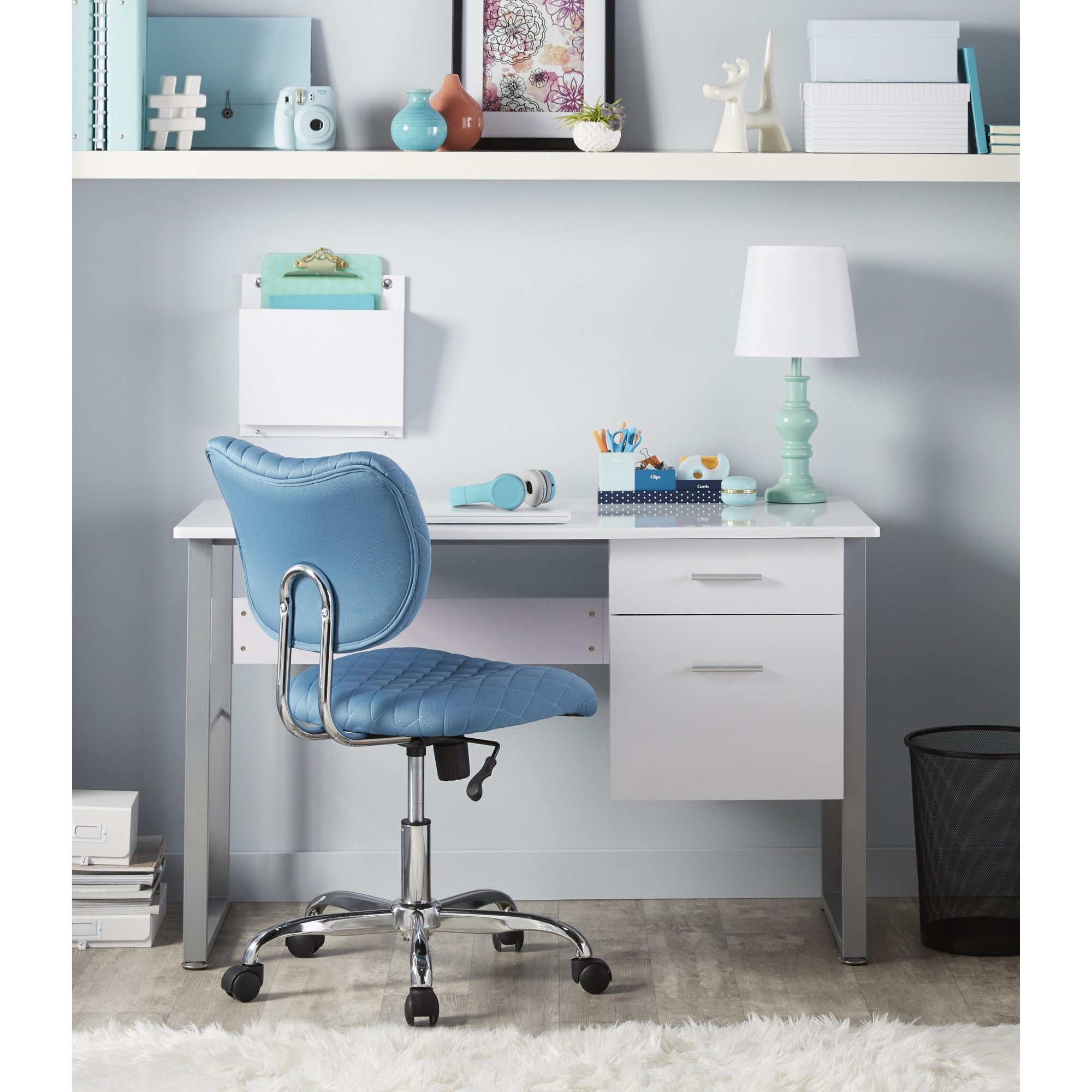 Realspace® Halton 48"W Computer Desk, White