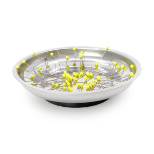 Dritz Magnetic Bowl Pin Dish, Silver