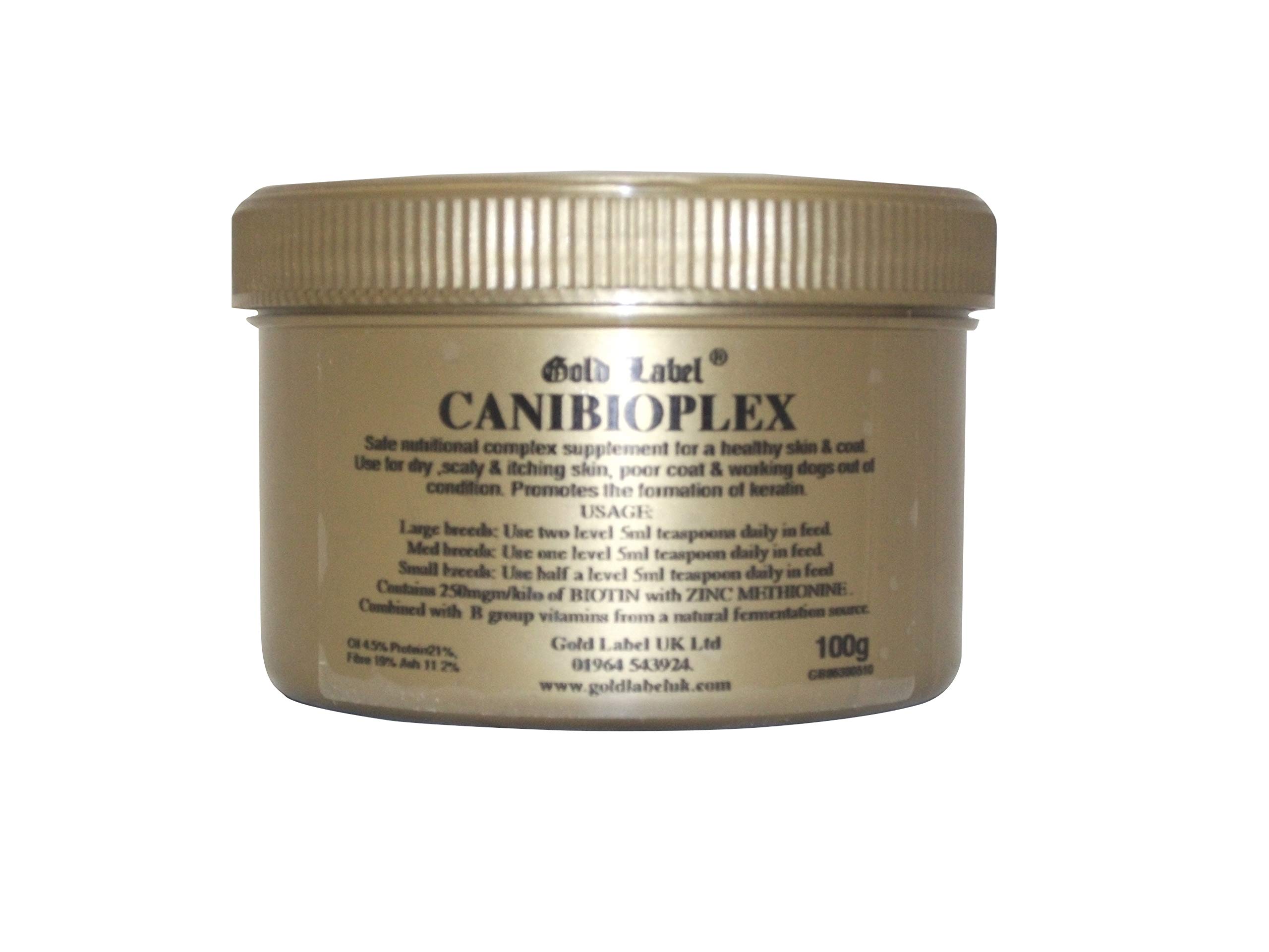 Canibioplex, Gold Label, Dog Supplement for Healthy Skin & Coat, Contains Biotin, 100 GM