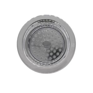 Westbrass D2165-26 Post Style Large Kitchen Basket Strainer with Waste Disposal Flange and Stopper, Polished Chrome