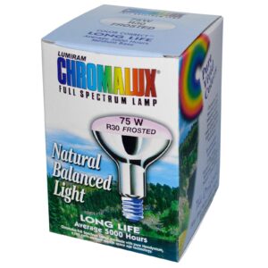 chromalux 75 watt frosted reflector floodlights - 1 bulb