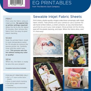 Electric Quilt EQ Printables: 25 Inkjet Cotton Lawn Fabric Sheets