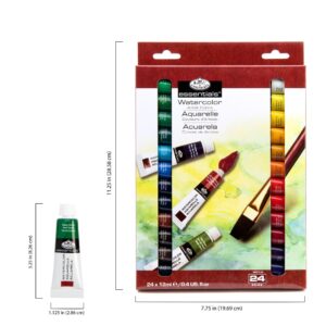 Royal & Langnickel WAT24 Watercolor Artist Tube Paint, 12ml, Pack of 24 colors