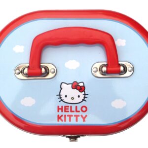 Hello Kitty House Oval Tin Train Case/Sewing Box