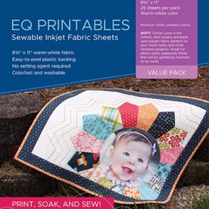 Electric Quilt EQ Printables: 25 Inkjet Cotton Lawn Fabric Sheets