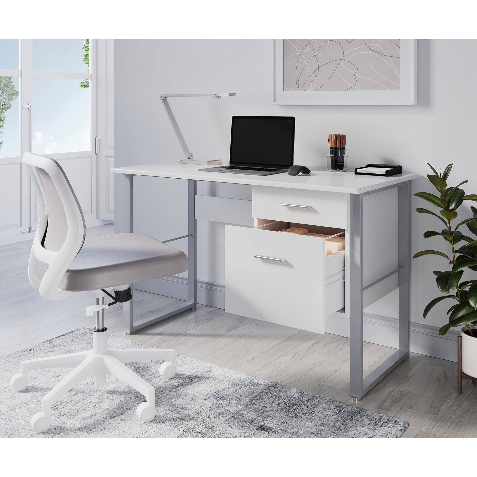 Realspace® Halton 48"W Computer Desk, White