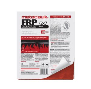 rectorseal 66340 metacaulk putty, 6"x 7" pad, red