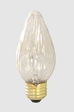 B&P Lamp® F-15 Clear Flame, Standard Base Bulb, 25W