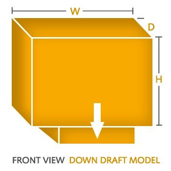 34"W x 34"D x 36"H Down Draft Heavy Duty Canvas Cover for Evaporative Swamp Cooler (34 x 34 x 36)